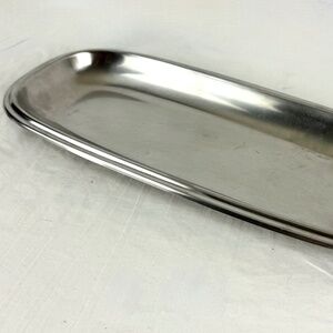 Vintage Cultura Stainless Steel Tray 17 inch Long AB Silver Stal Sweden Fr Bread